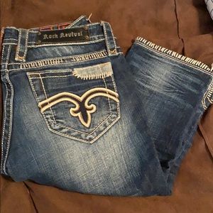 Rock revival cropped karlie Capri shorts